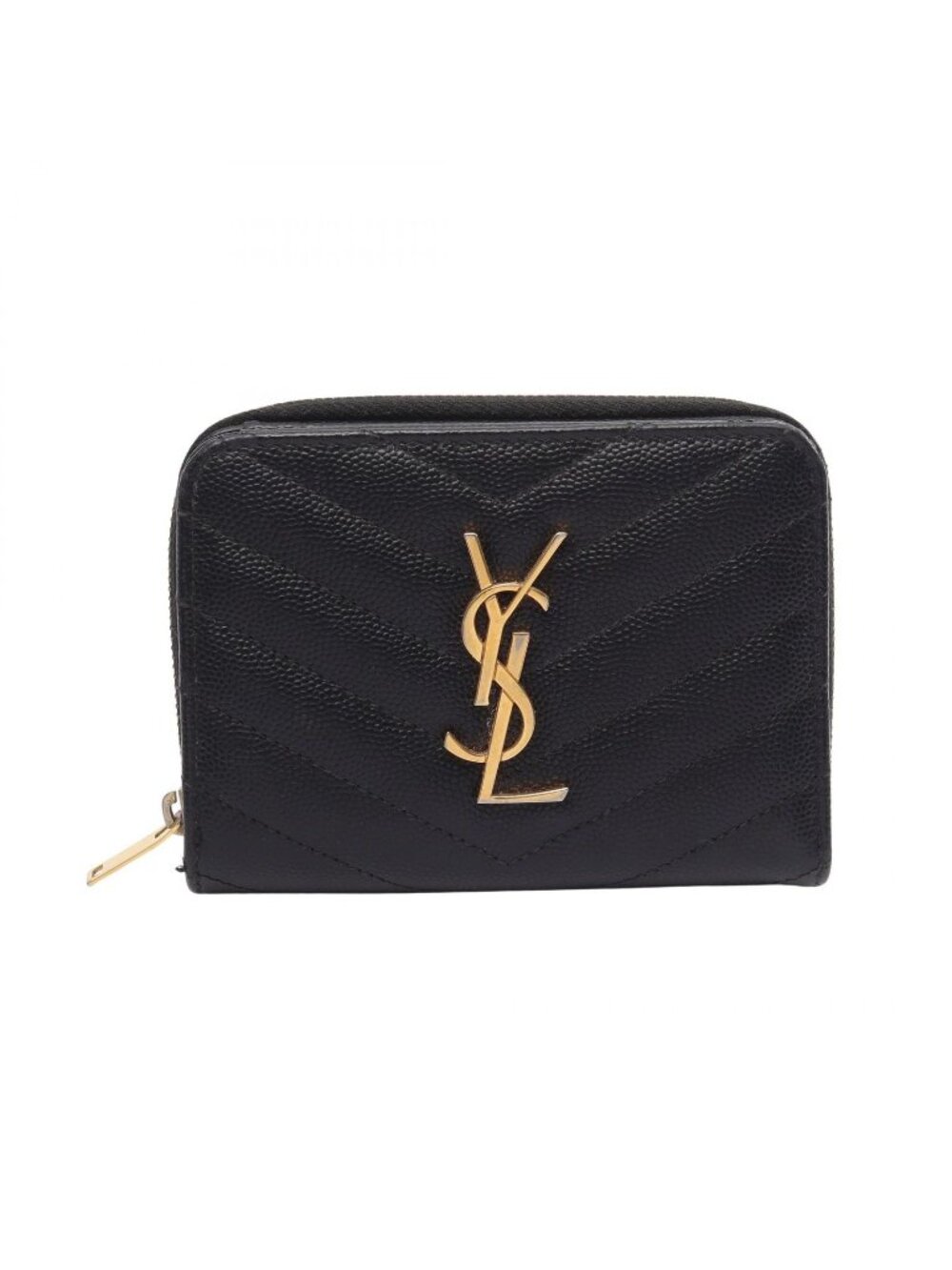 Saint Laurent Paris Bifold Wallet Monogram Black Leather - Picture 1 of 10